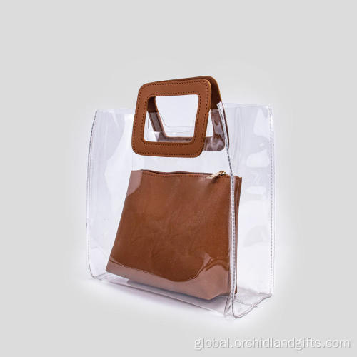 Transparent PVC waterproof handbag